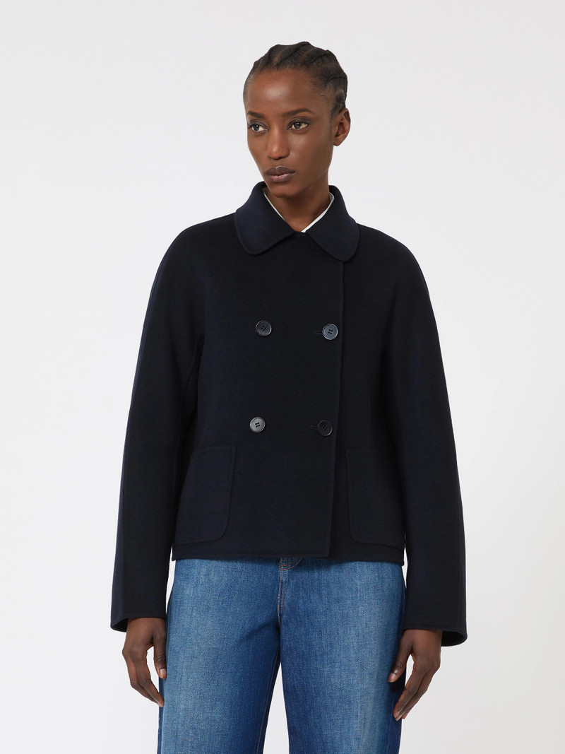 EDEN Wool, cashmere and silk boxy jacket - NAVY 3