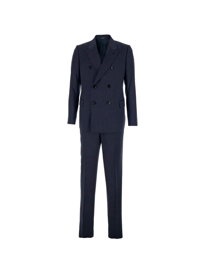 double-breasted wool suit 1