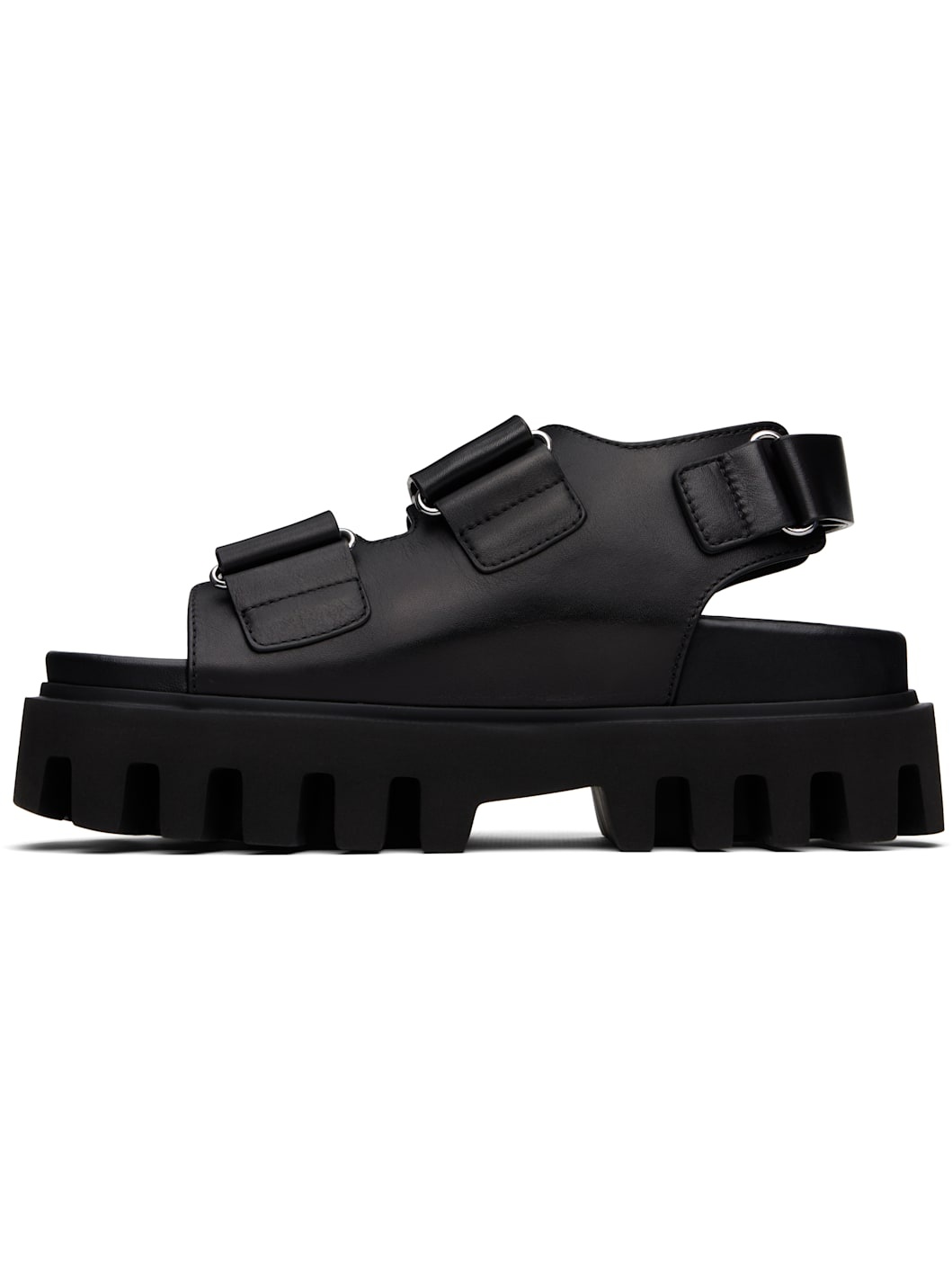 Black Parachute Sandals - 3
