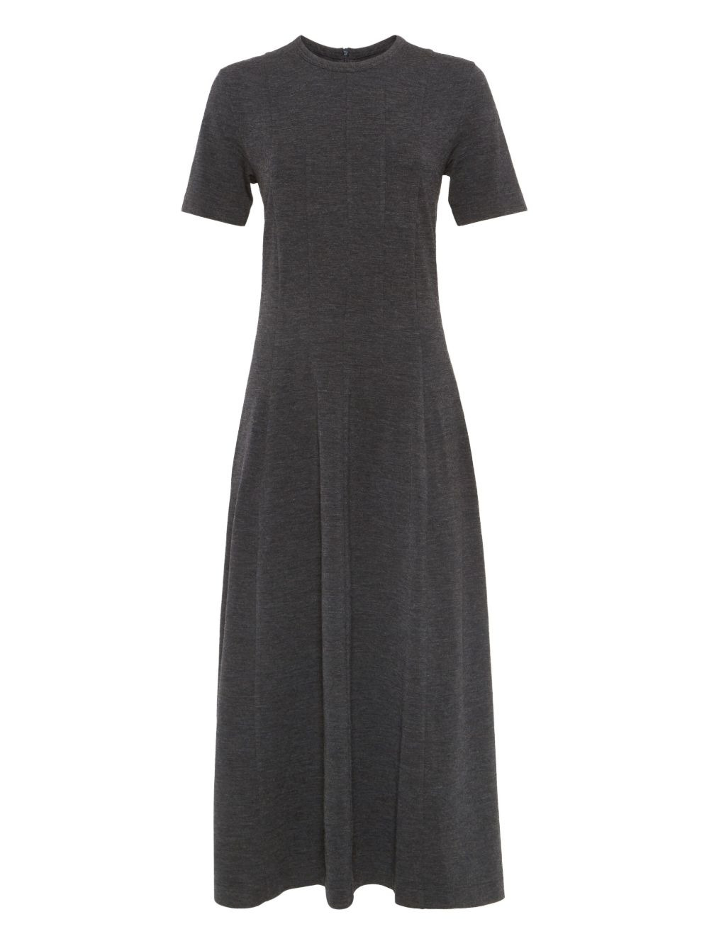 short-sleeve jersey midi dress - 1