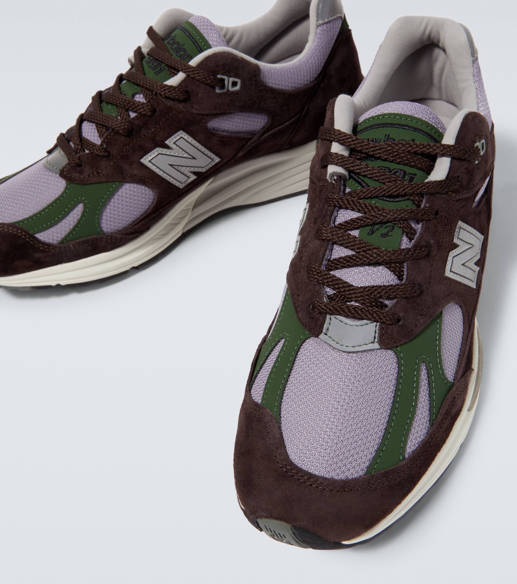 991v2 suede-trimmed sneakers - 3