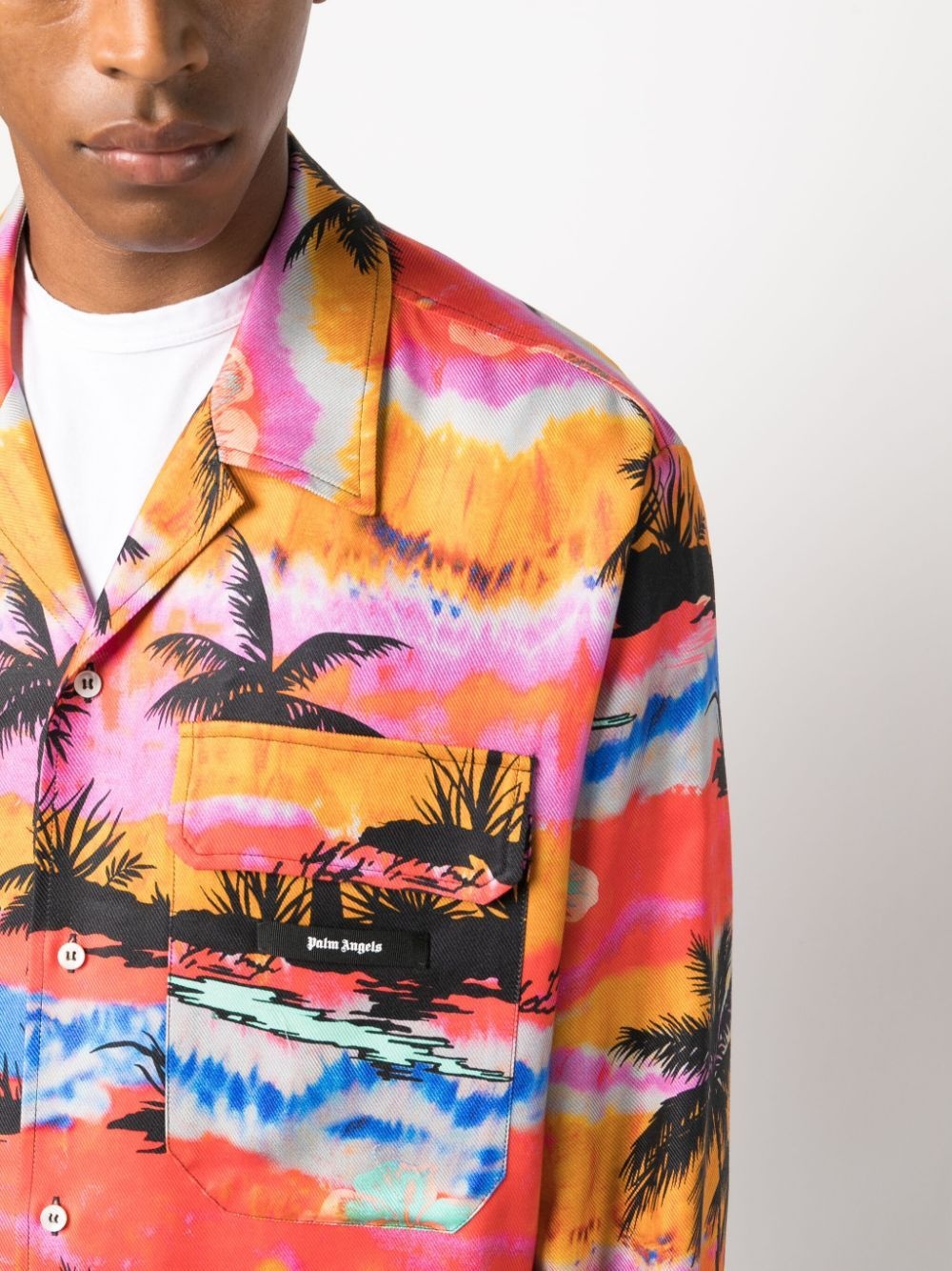 Psychedelic Palms-print shirt - 5