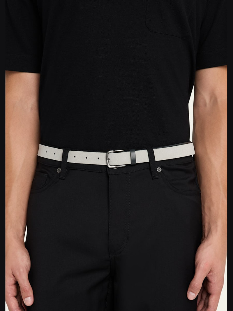 GIORGIO ARMANI Men's Suede and Leather Reversible Belt outlook