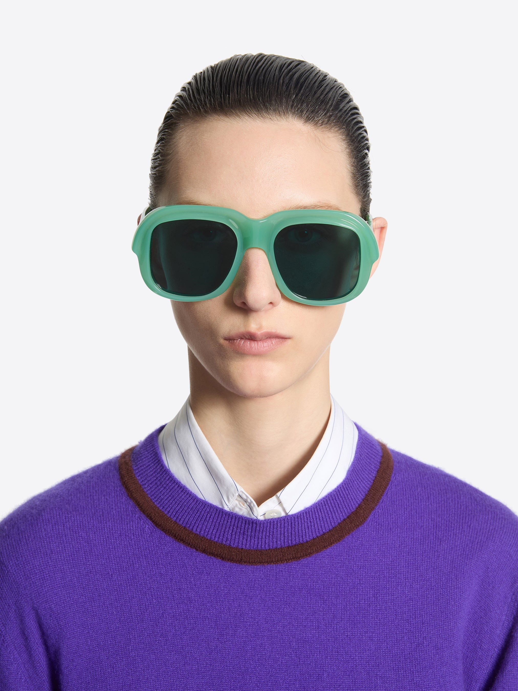 OVERSIZED SQUARE SUNGLASSES - 4