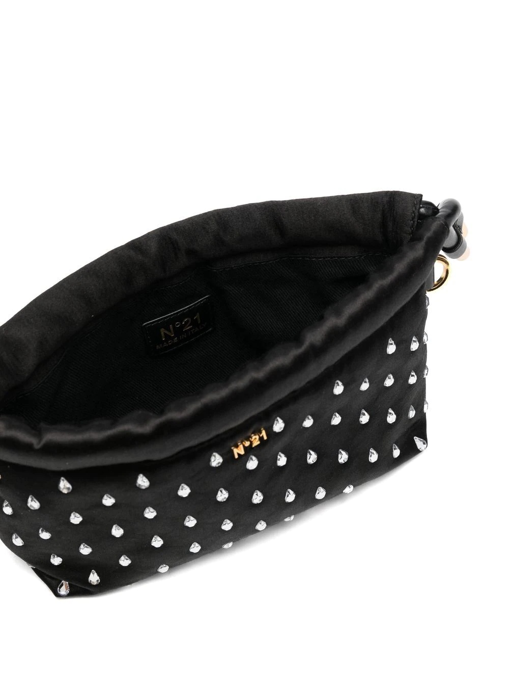 crystal-embellished clutch bag - 4