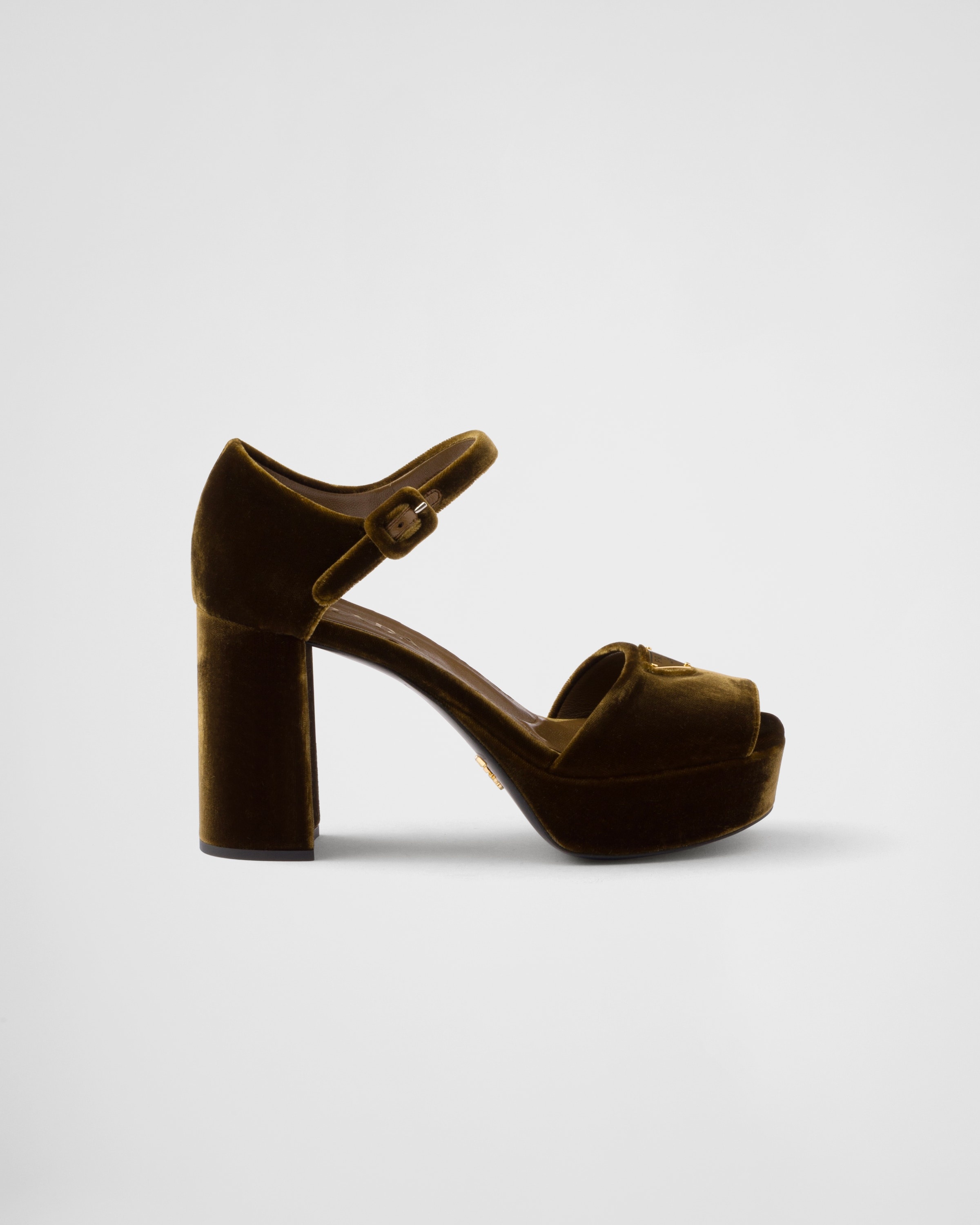 Velvet platform sandals - 2