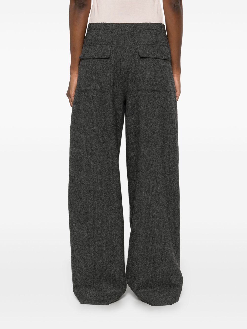 herringbone trousers - 4