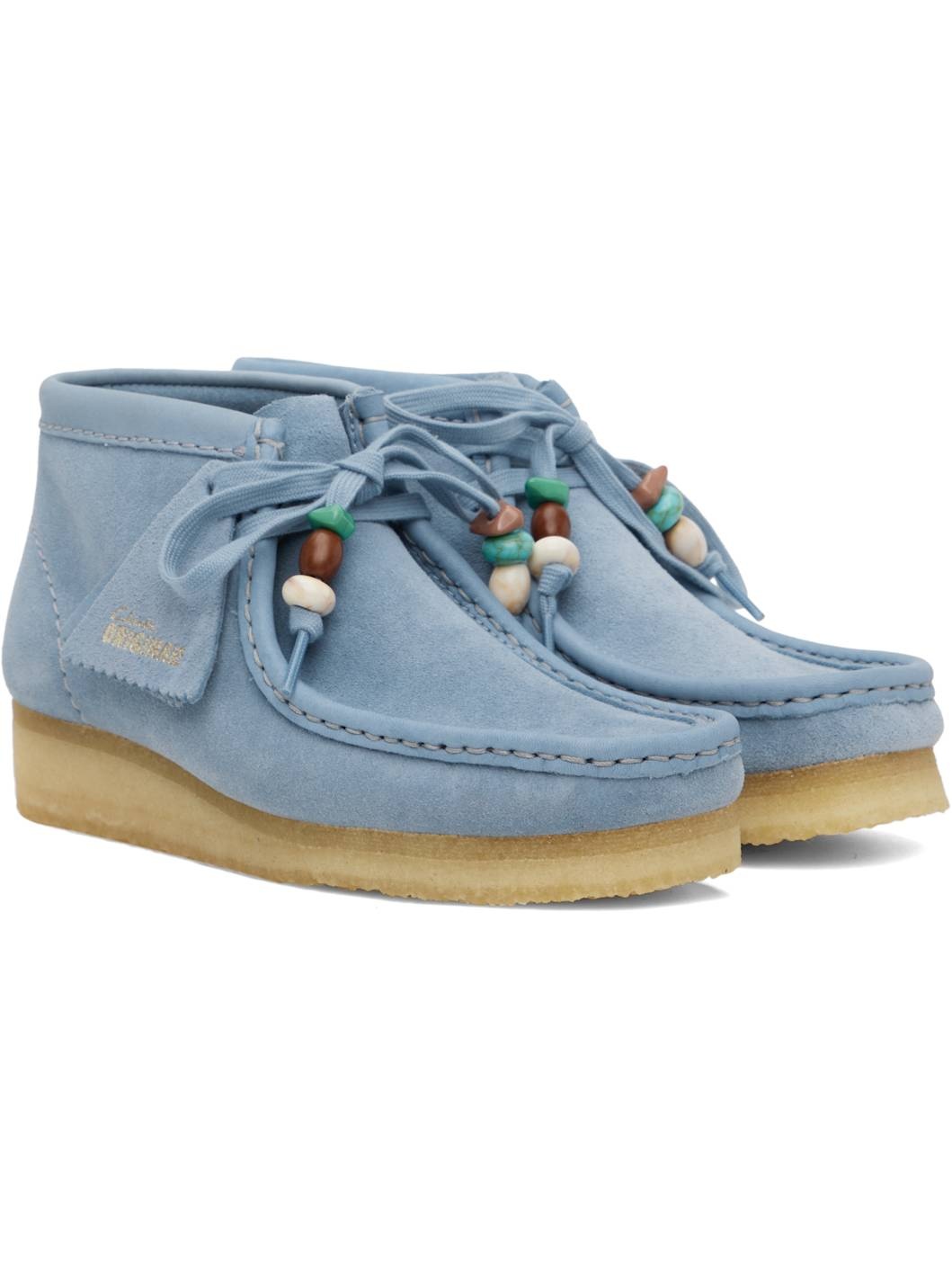 Blue Wallabee Boots - 4