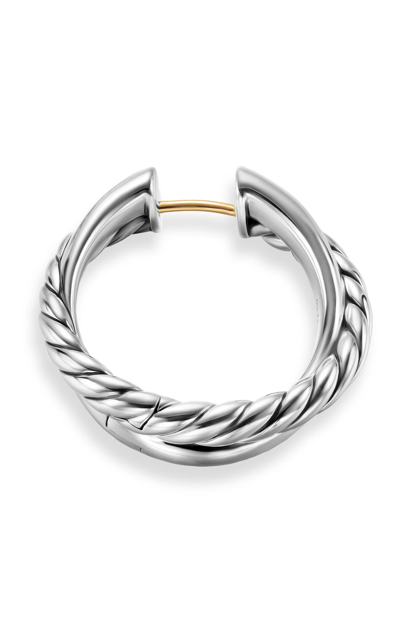 David Yurman Crossover Hoop Earrings in Sterling Silver, 22.3mm at Nordstrom - 5