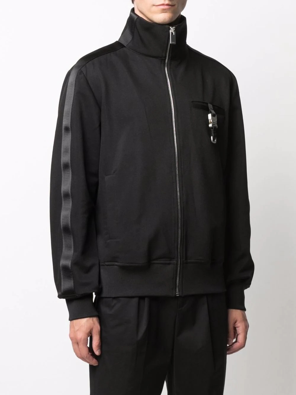 buckle-detail zip-up track jacket - 3