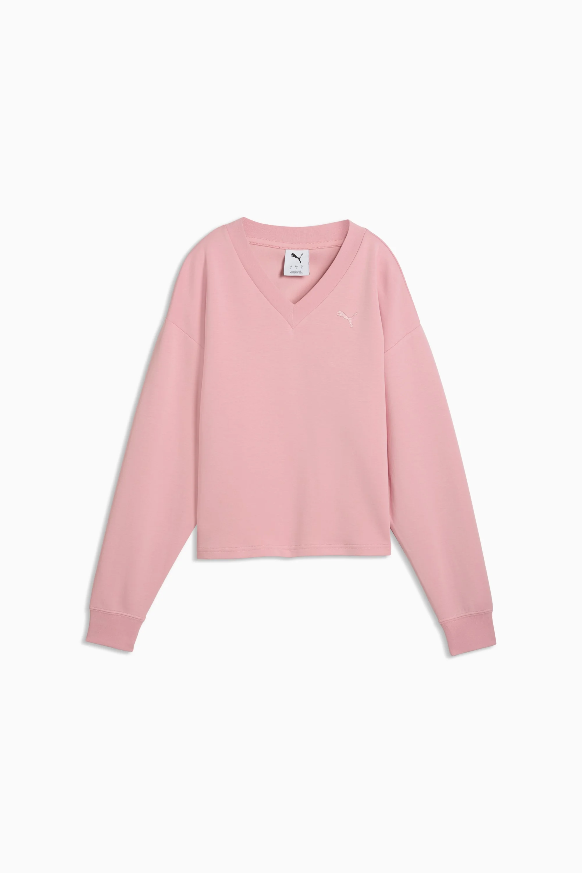 PUMA Elevated Essentials Women's V-Neck Sweatshirt - 1