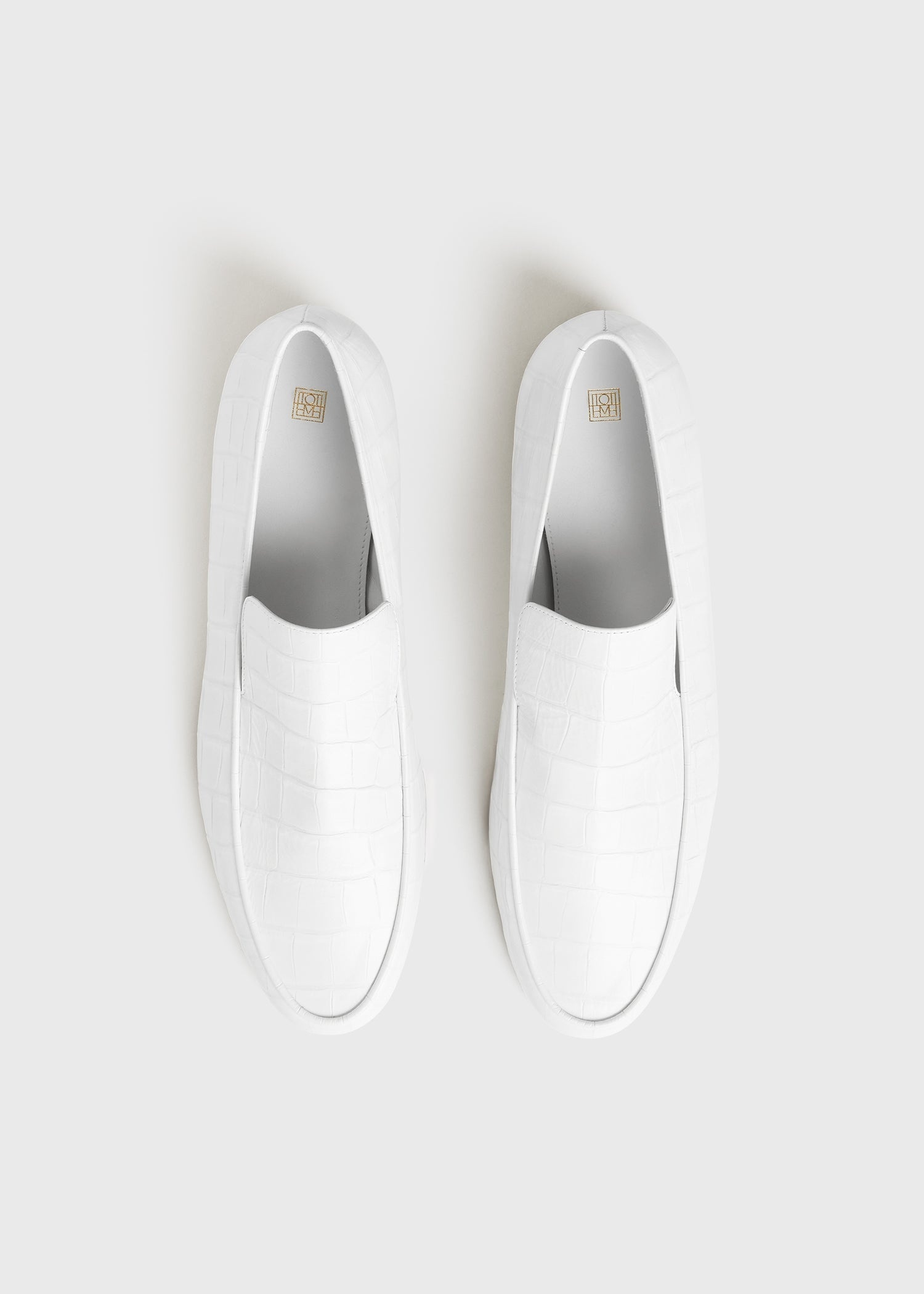 The croco oval loafer white - 4