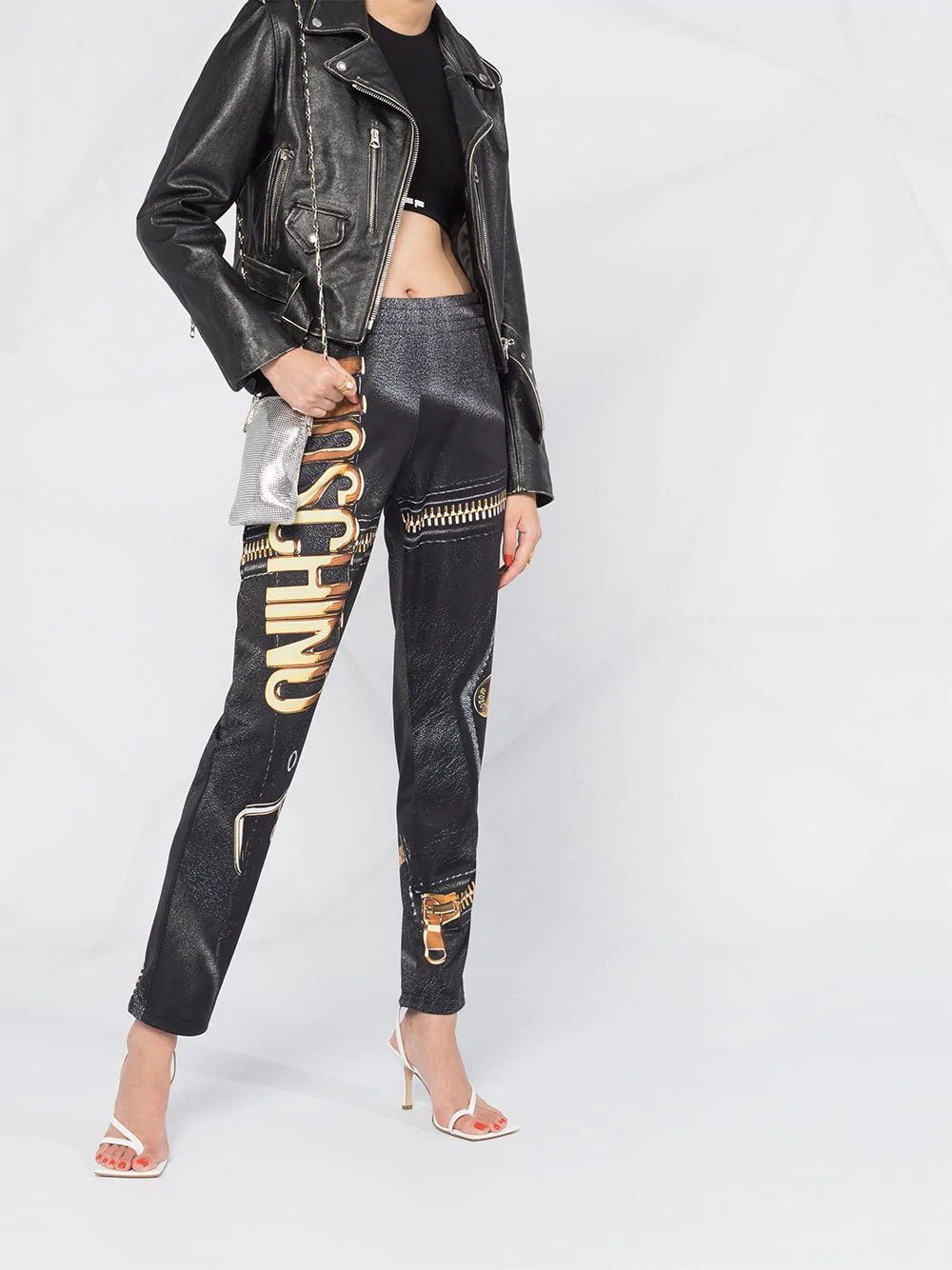 graphic print track pants - 2