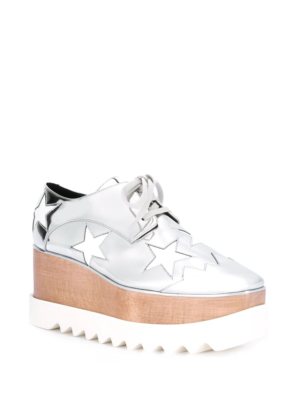 Elyse Stars Mirror Lace Up Flatform - 2