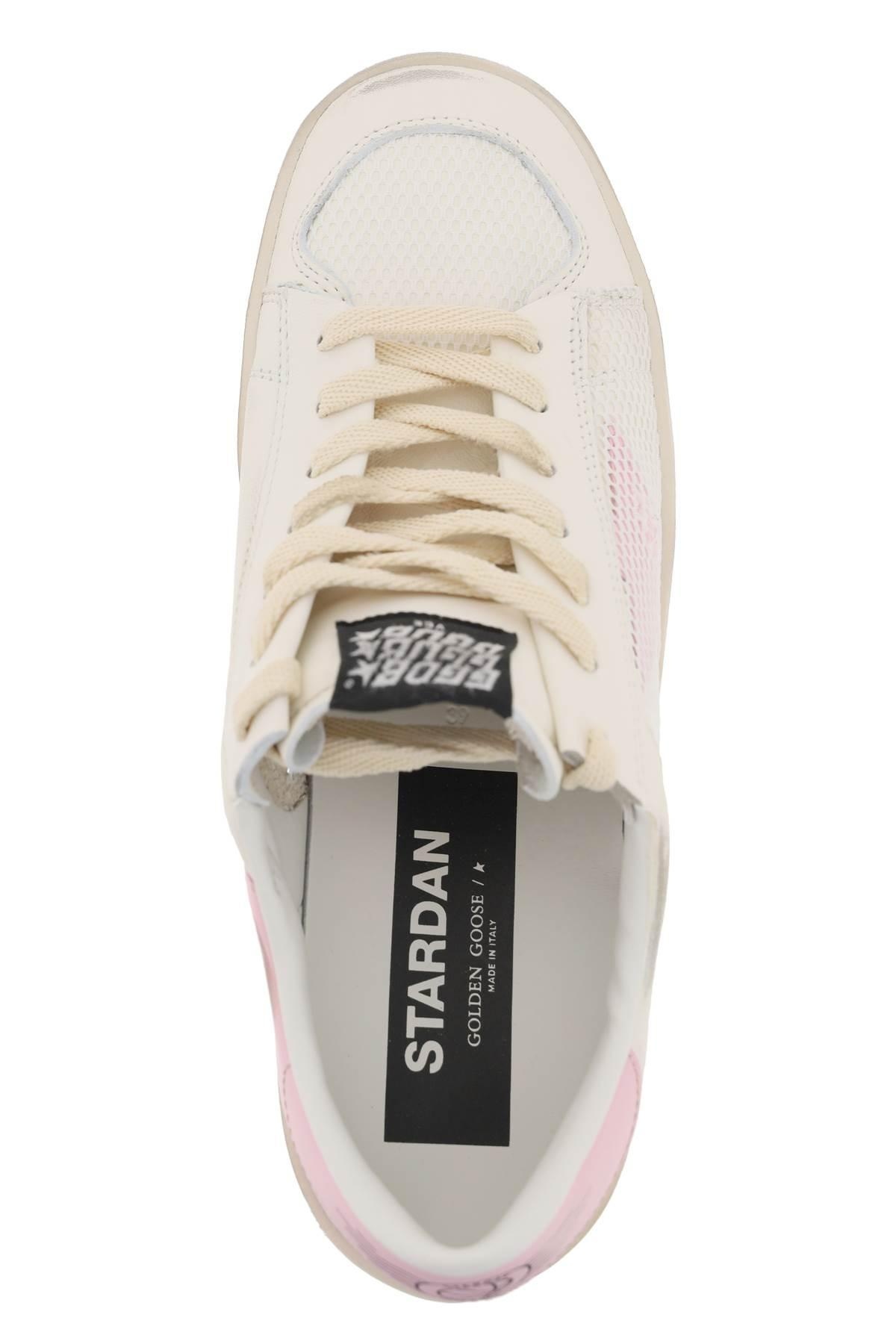 Golden Goose Mesh And Leather Stardan Sneakers - 3