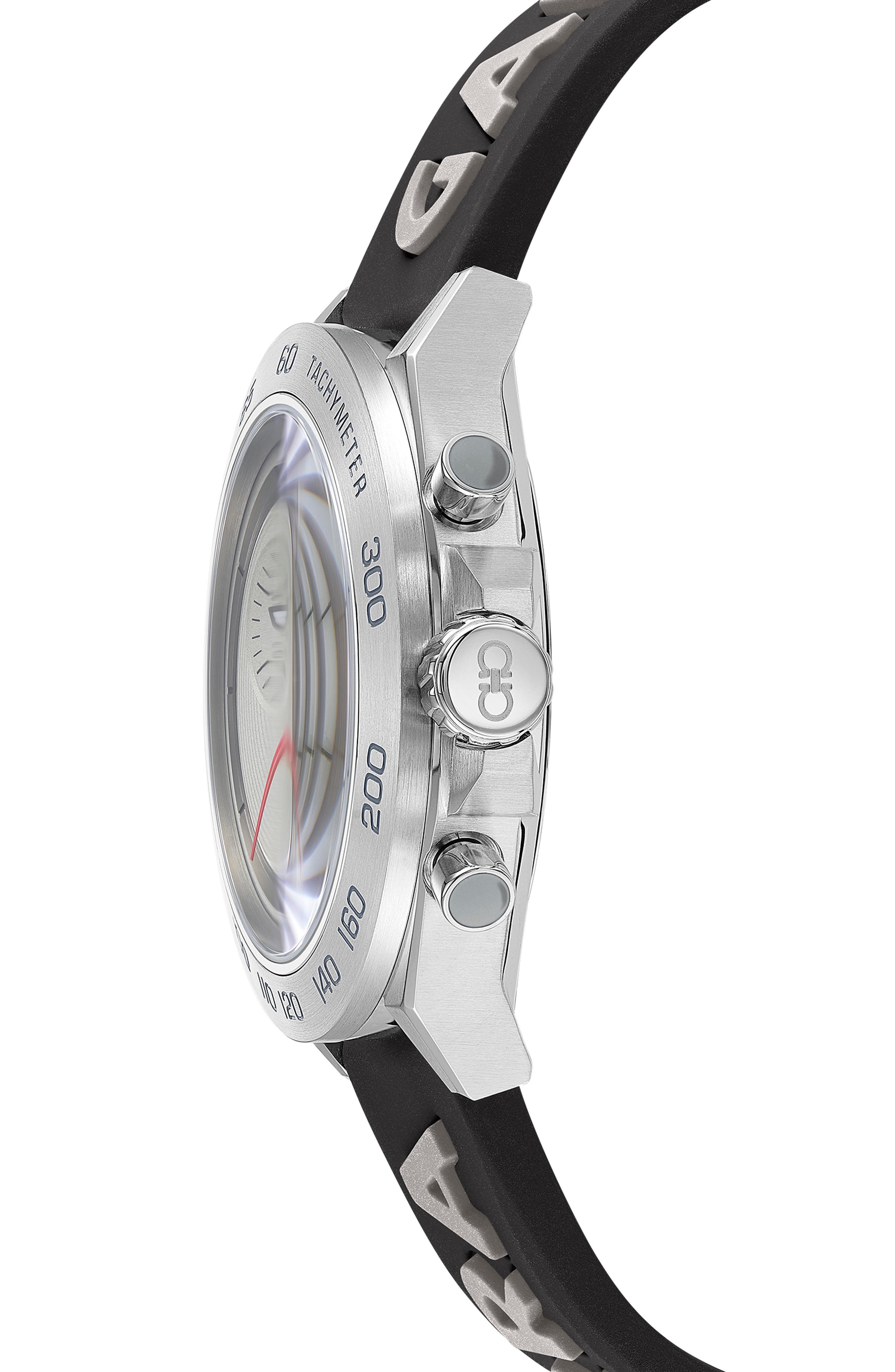 Chronograph Silicone Strap Watch, 43mm - 4