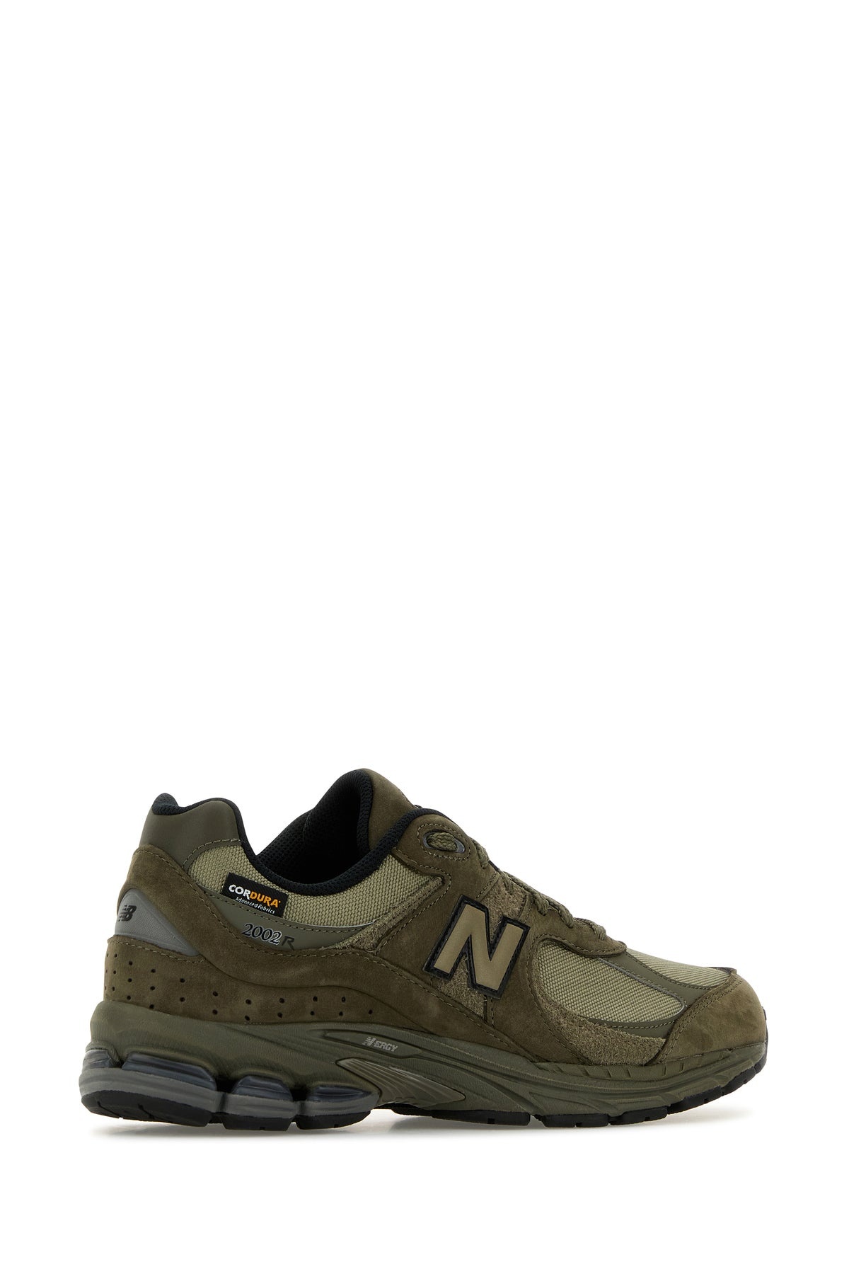 Army green suede and mesh 2002R sneakers - 3