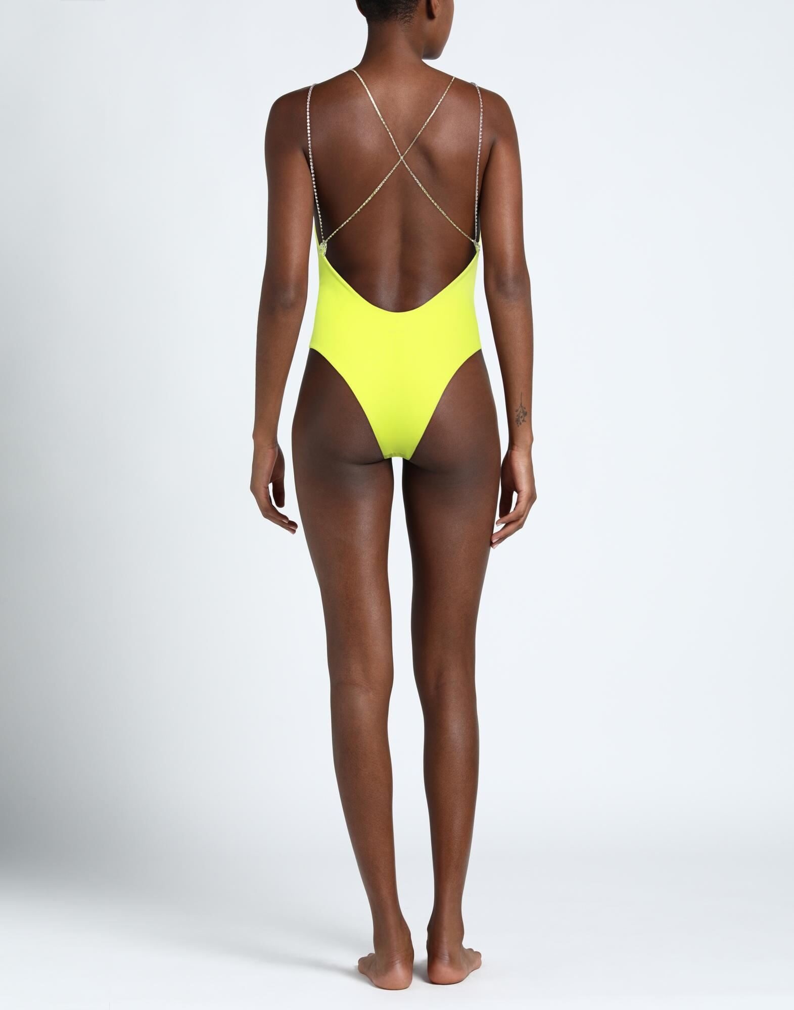 Acid green Women's One-piece Swimsuits - 3