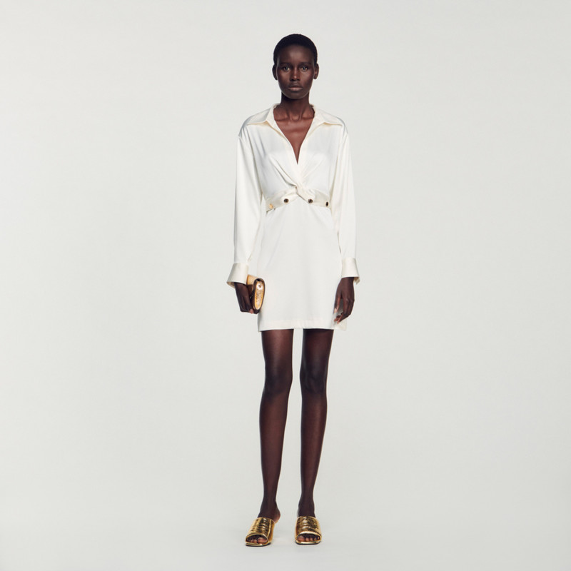 Sandro twist-front minidress outlook