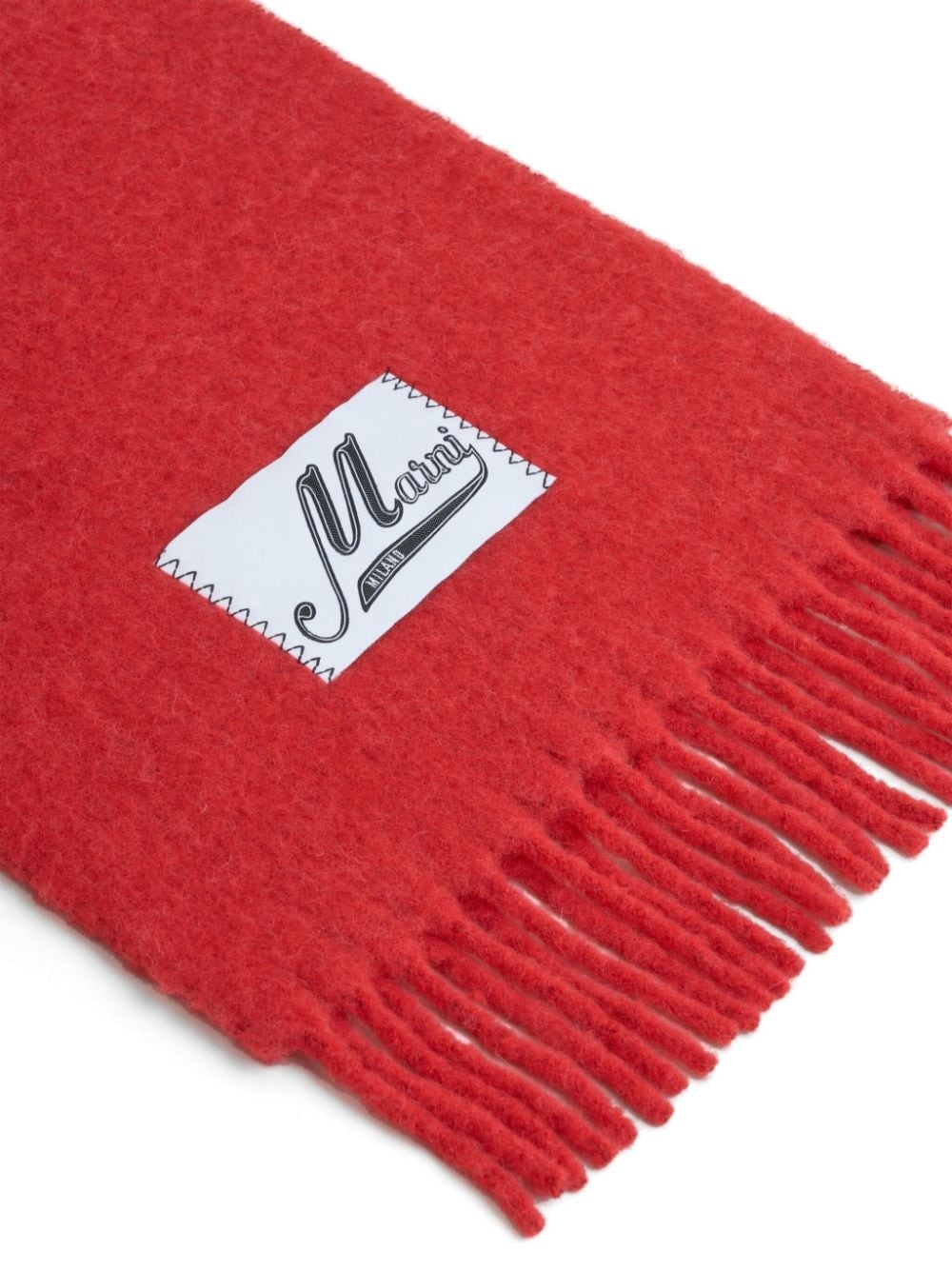 logo-appliqué scarf - 2