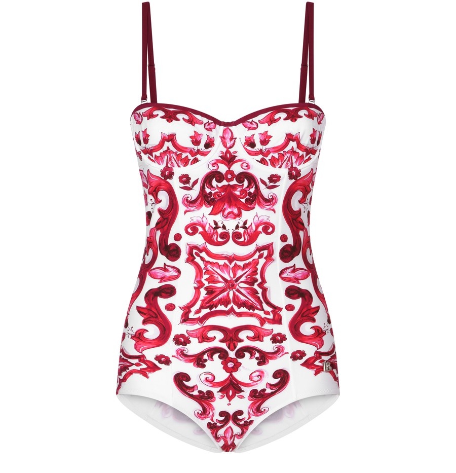 【送料&関税込】Dolce & Gabbana Majolica Print One-piece 29691635_58924121_600.jpg