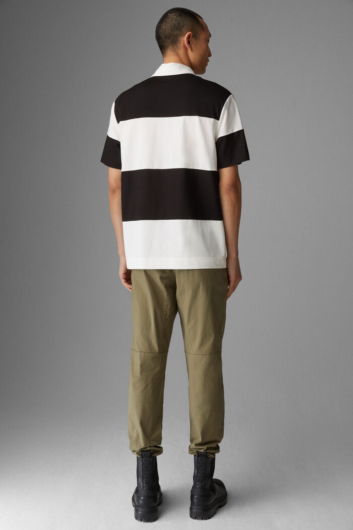Lagos Polo shirt in Black/Off-white - 3