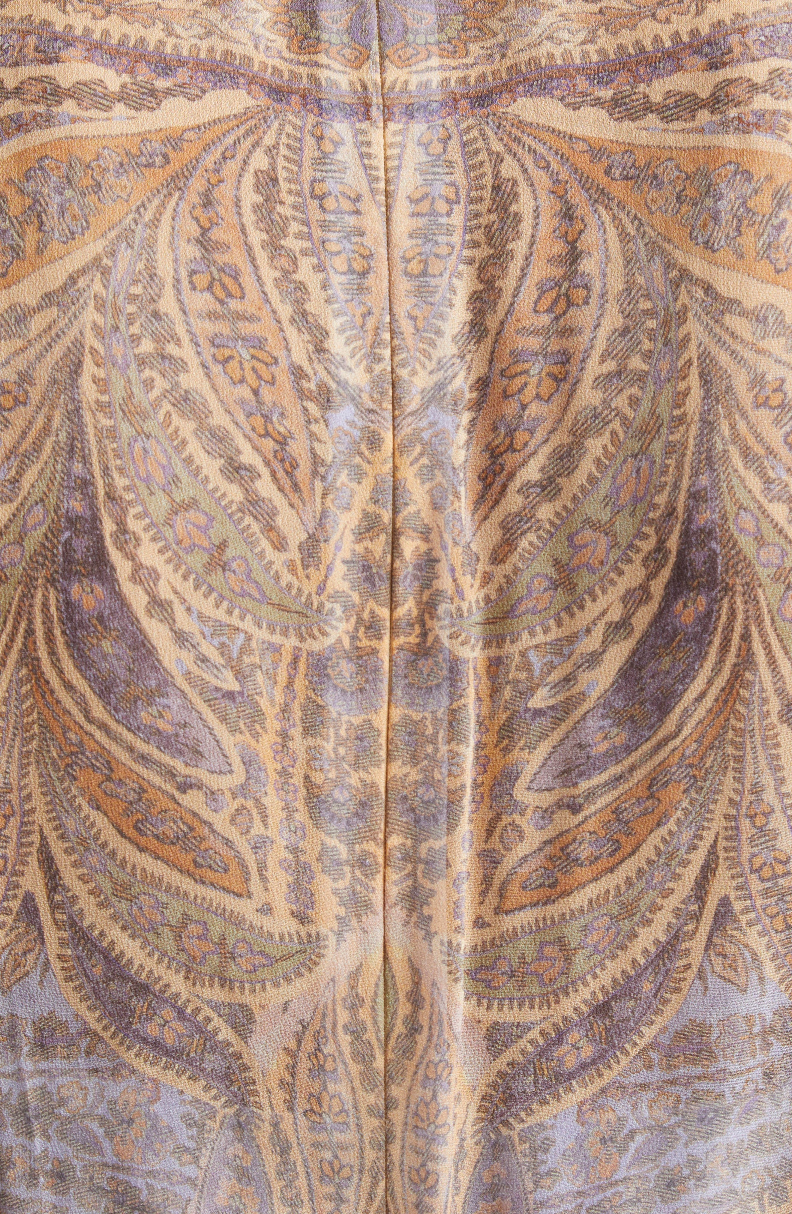 Zimmermann Hypnotic Paisley Long Sleeve Belted Maxi Dress in Lilac Paisley at Nordstrom - 6