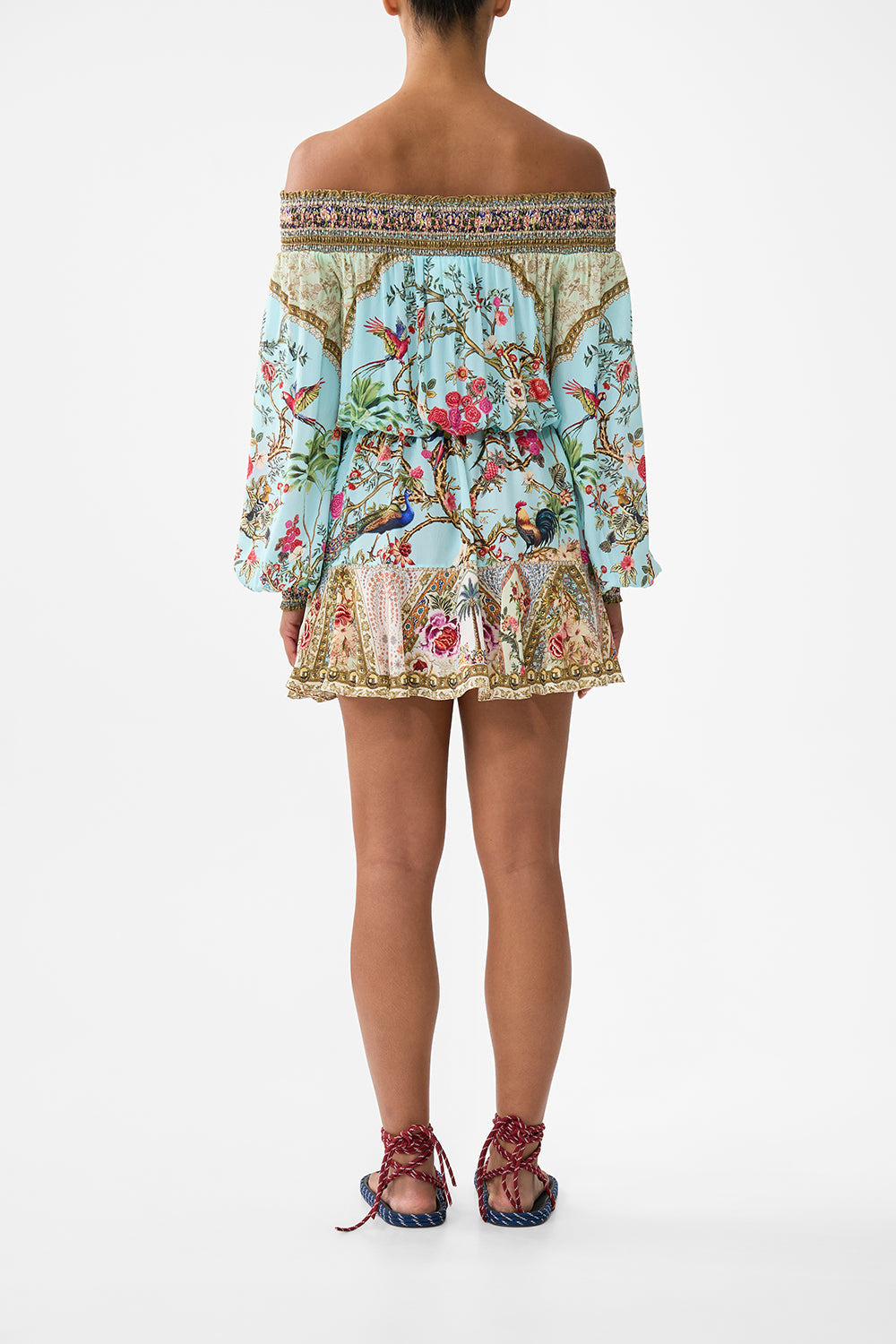 OFF SHOULDER SHORT DRESS - 3