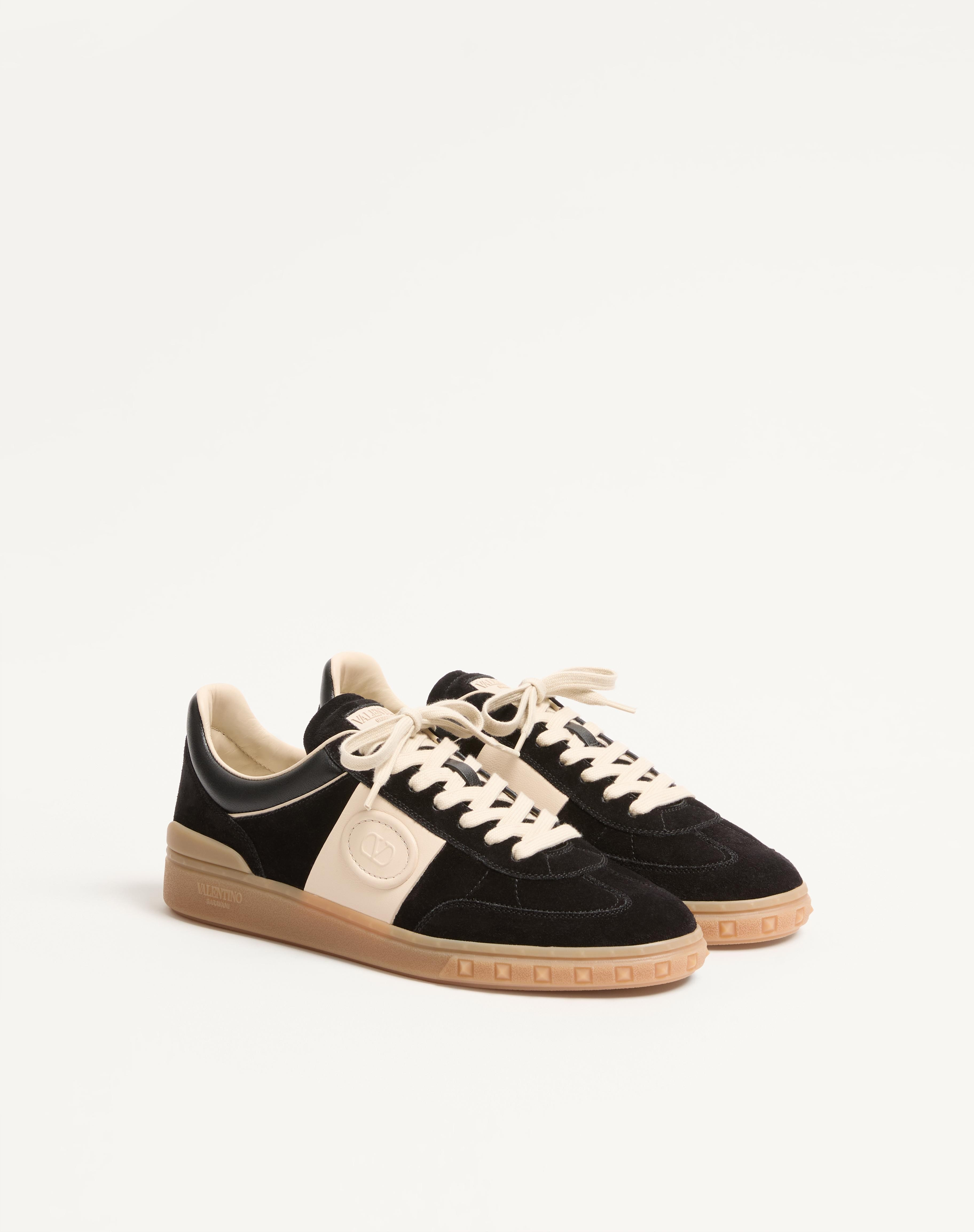 UPVILLAGE LOW TOP SNEAKER IN SPLIT LEATHER AND CALFSKIN NAPPA LEATHER - 3