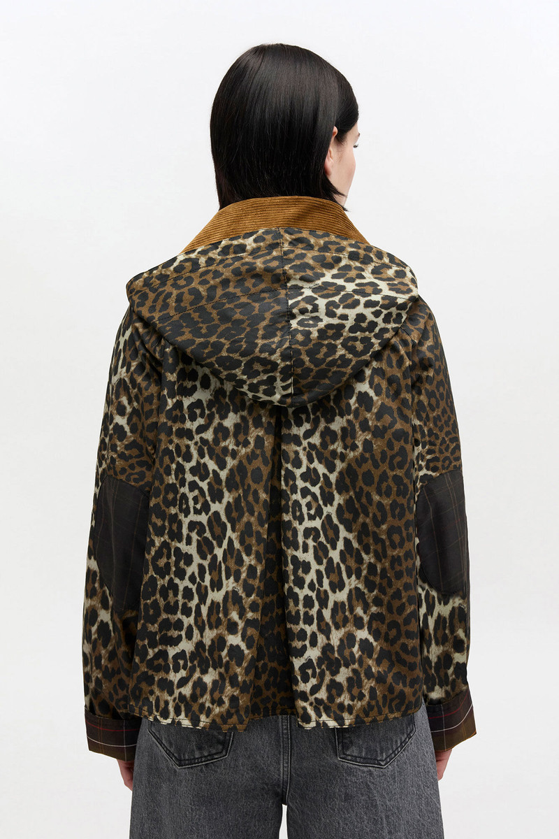 SHORT WAX JACKET IN LEOPARD 4