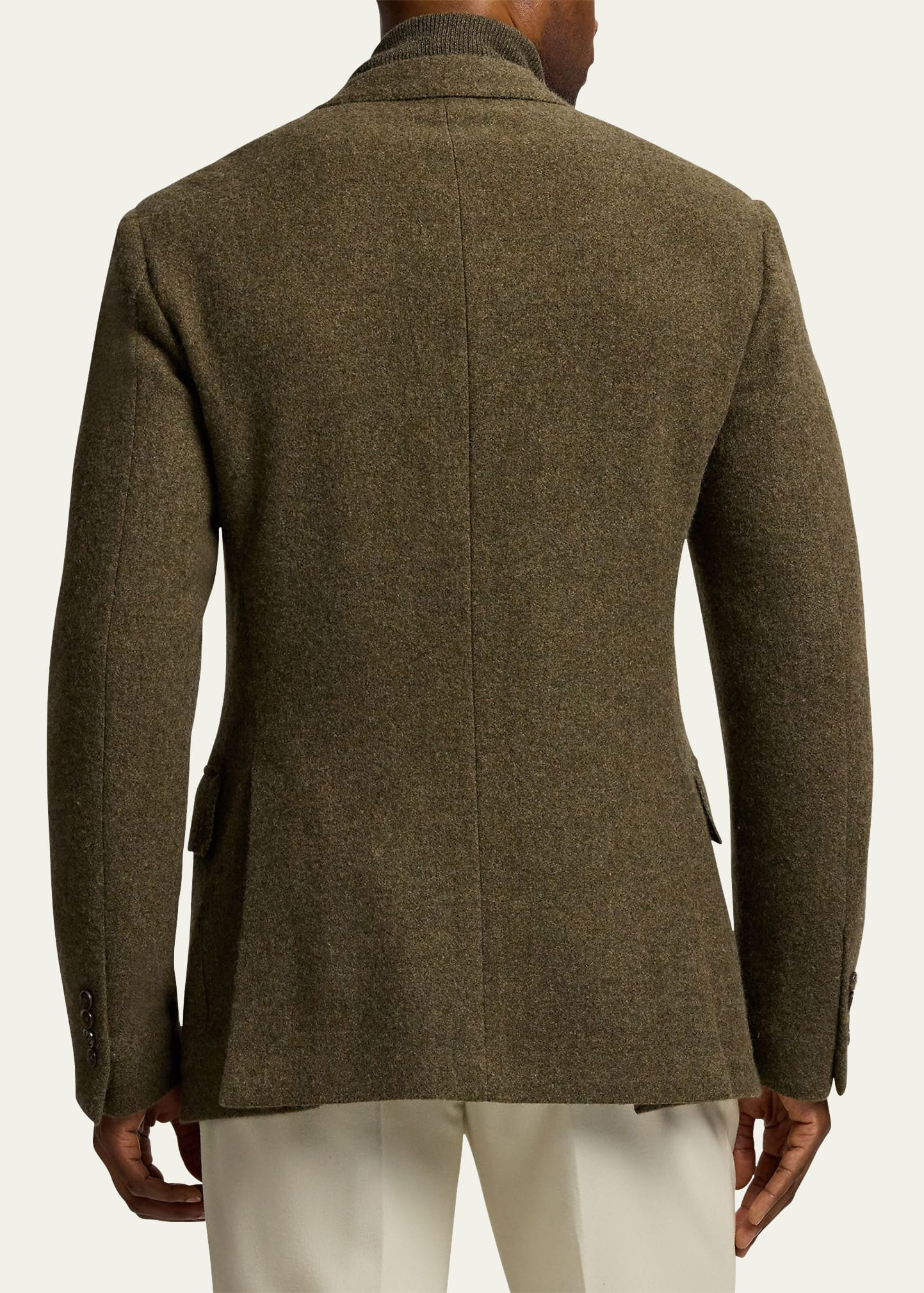 Men's Brushed Cashmere Twill Blazer - 3