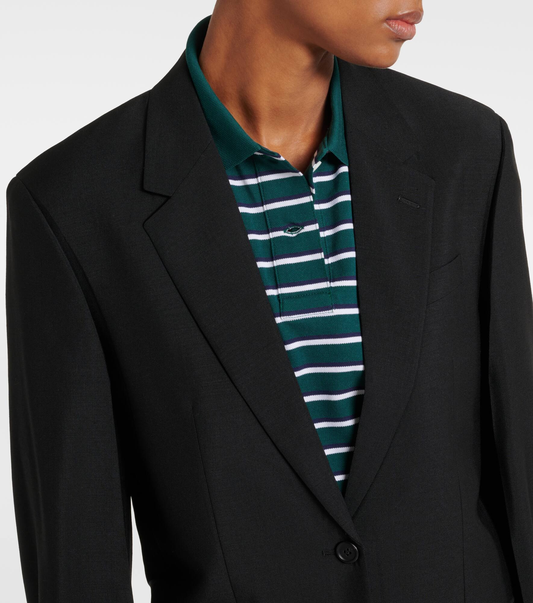 Mohair and wool blazer - 4