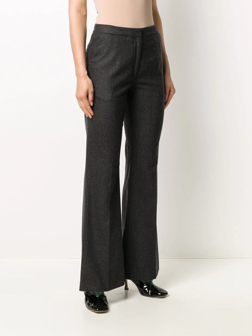 flared tailored trousers - 3