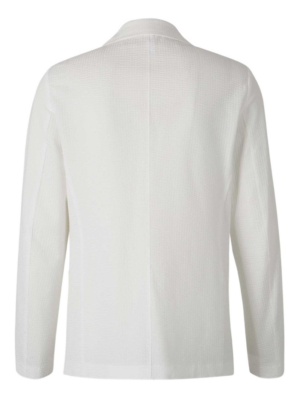textured single-breasted blazer - 2