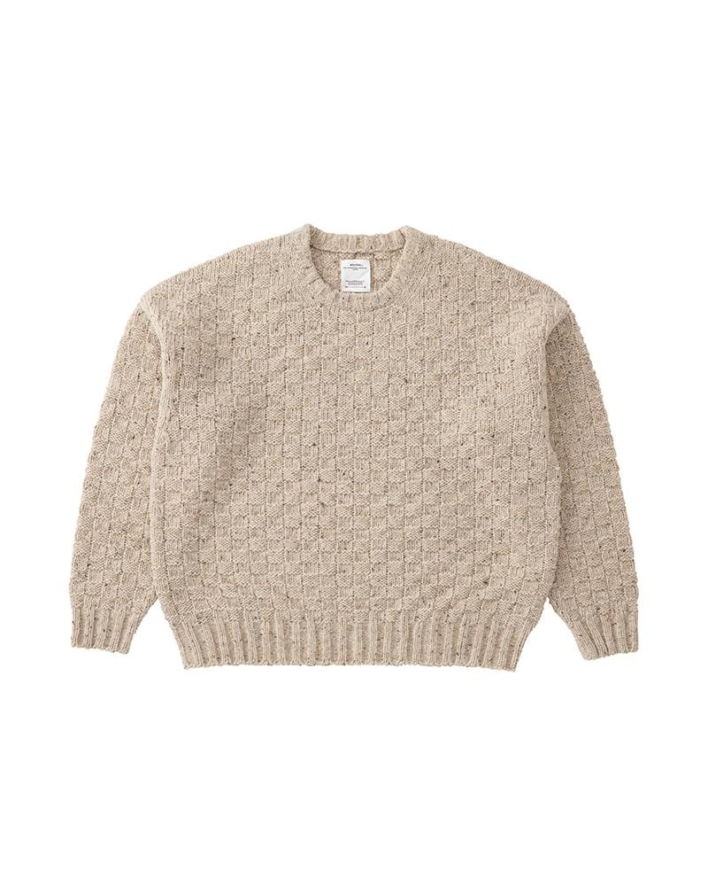 サイズ２　visvim amplus crew knit L/S ivory visvim AMPLUS CREW KNIT IVORY | REVERSIBLE