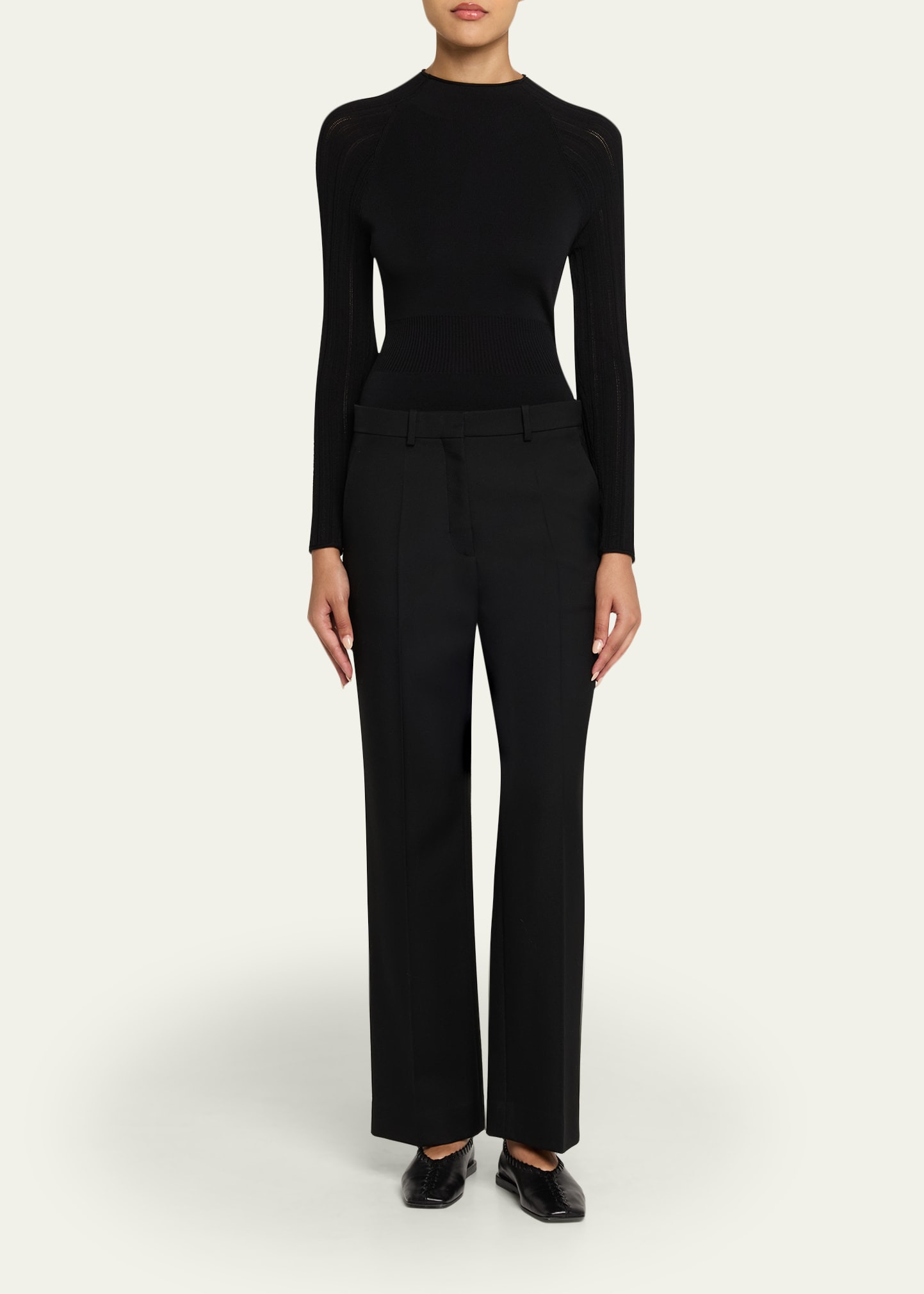 Long-Sleeve Mock-Neck Top - 2