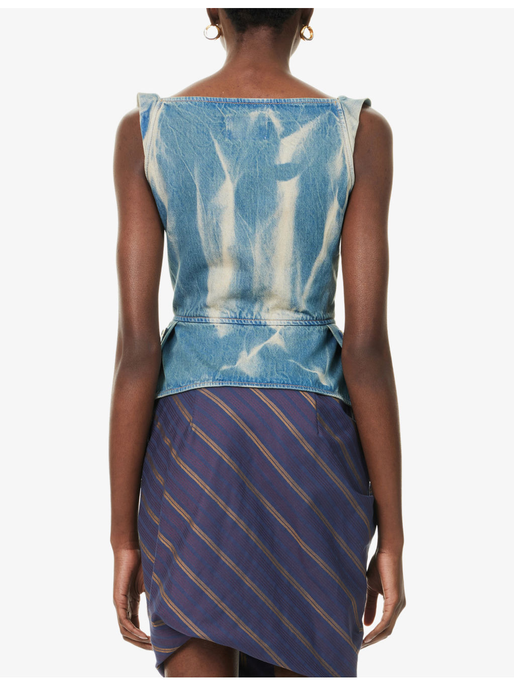 Monday Peplum Denim Vest - 4