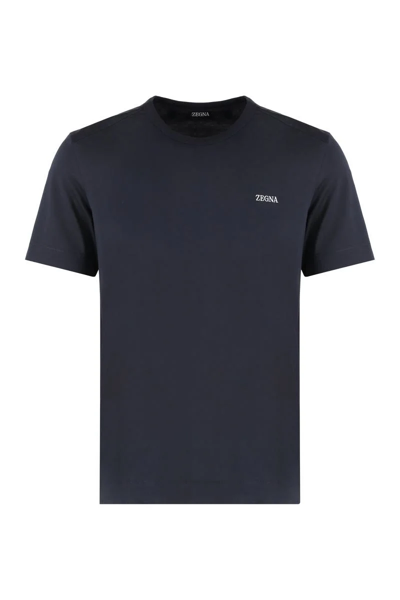 Zegna Cotton Crew-Neck T-Shirt - 1