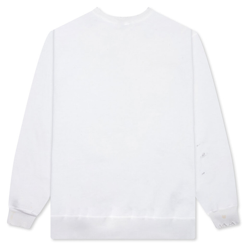 SAINT M×××××× VAGUE ABUSE CREWNECK  - WHITE outlook