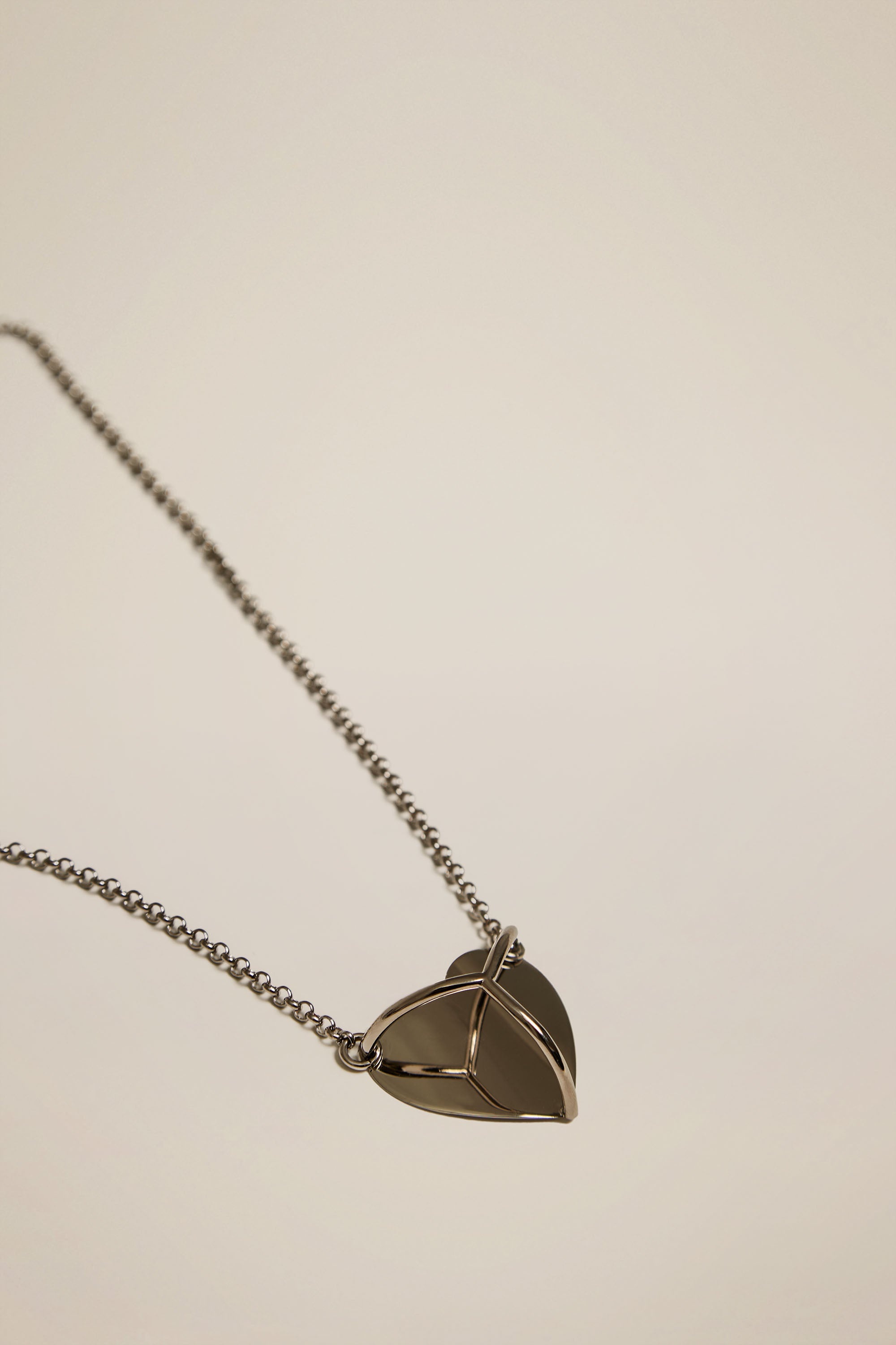 Shield Y Heart Necklace - 3