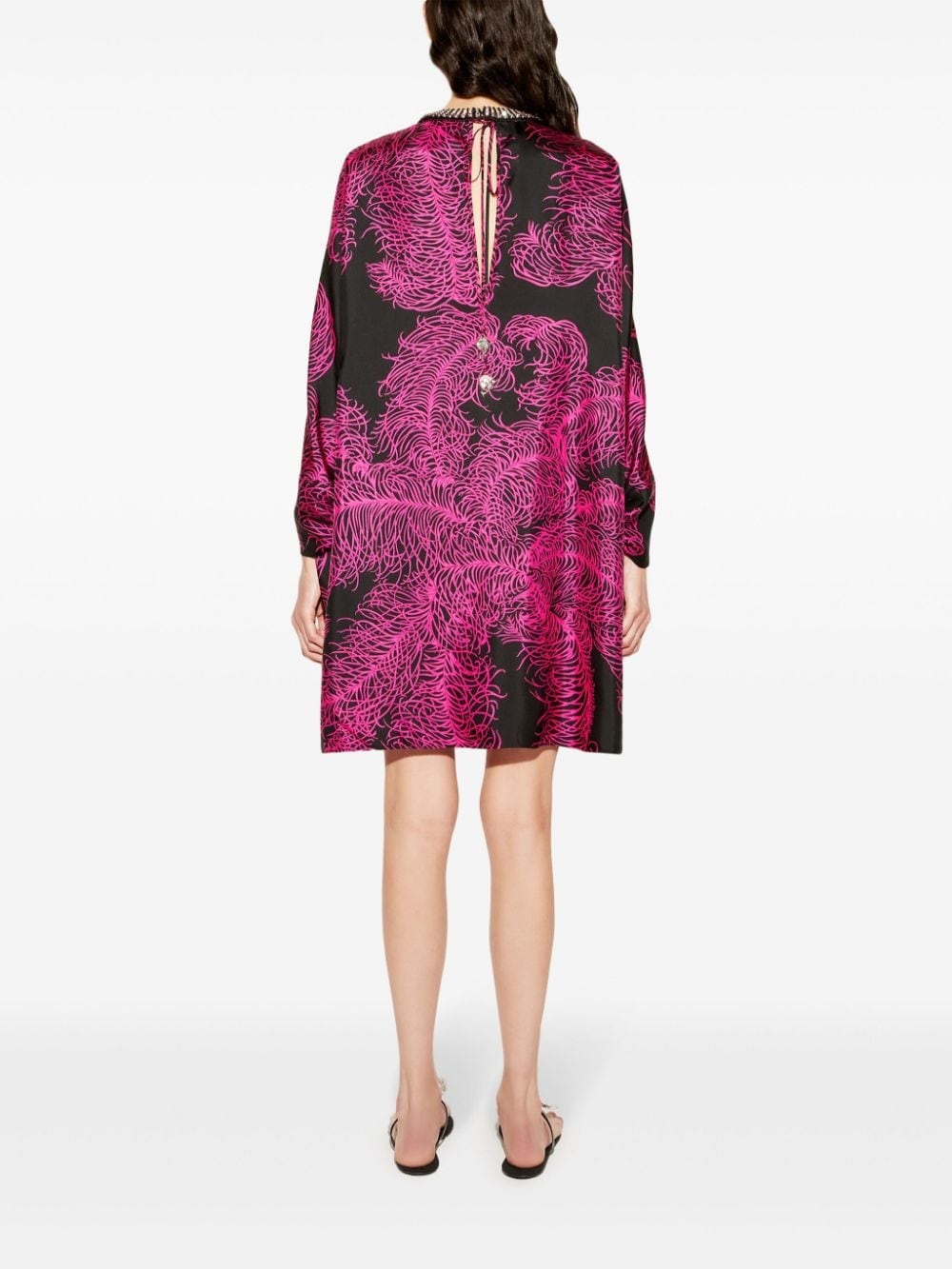 Struzzo-print silk kaftan - 4