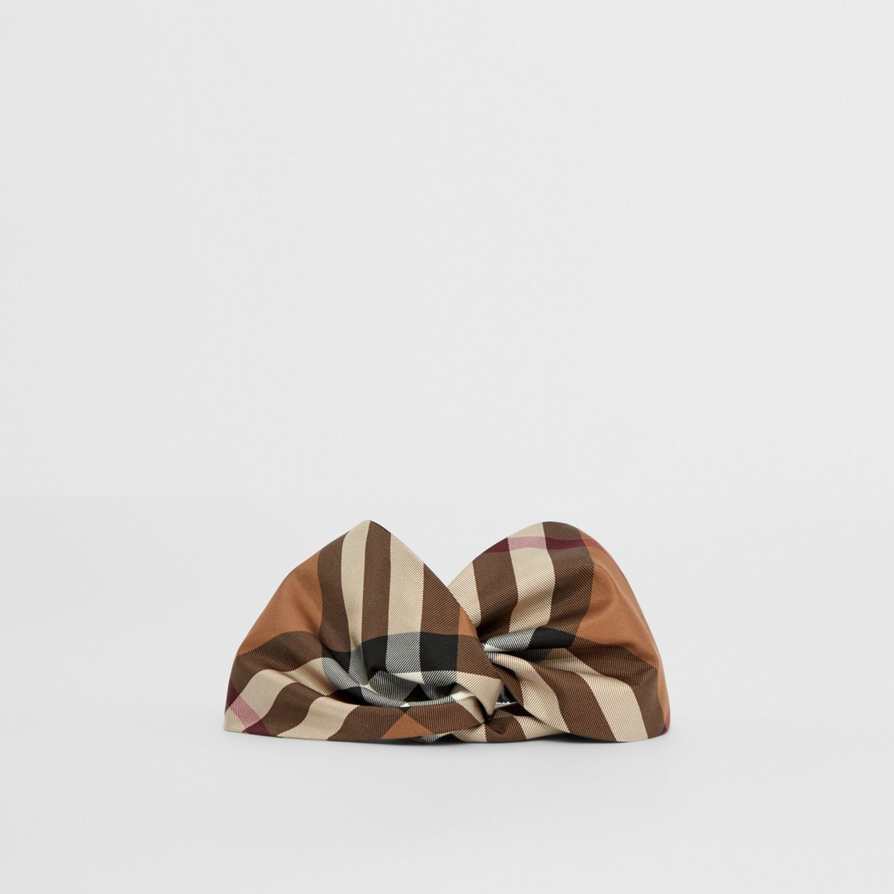 Check Silk Headband - 3