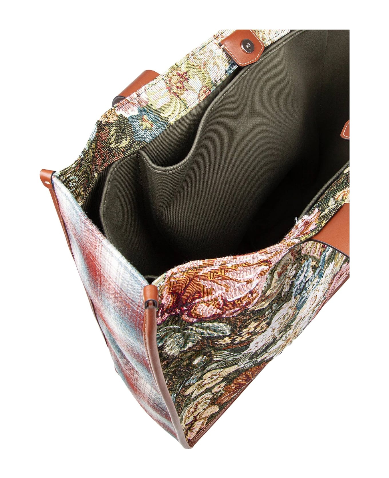 Large Floral Fabric Tote Bag - 4