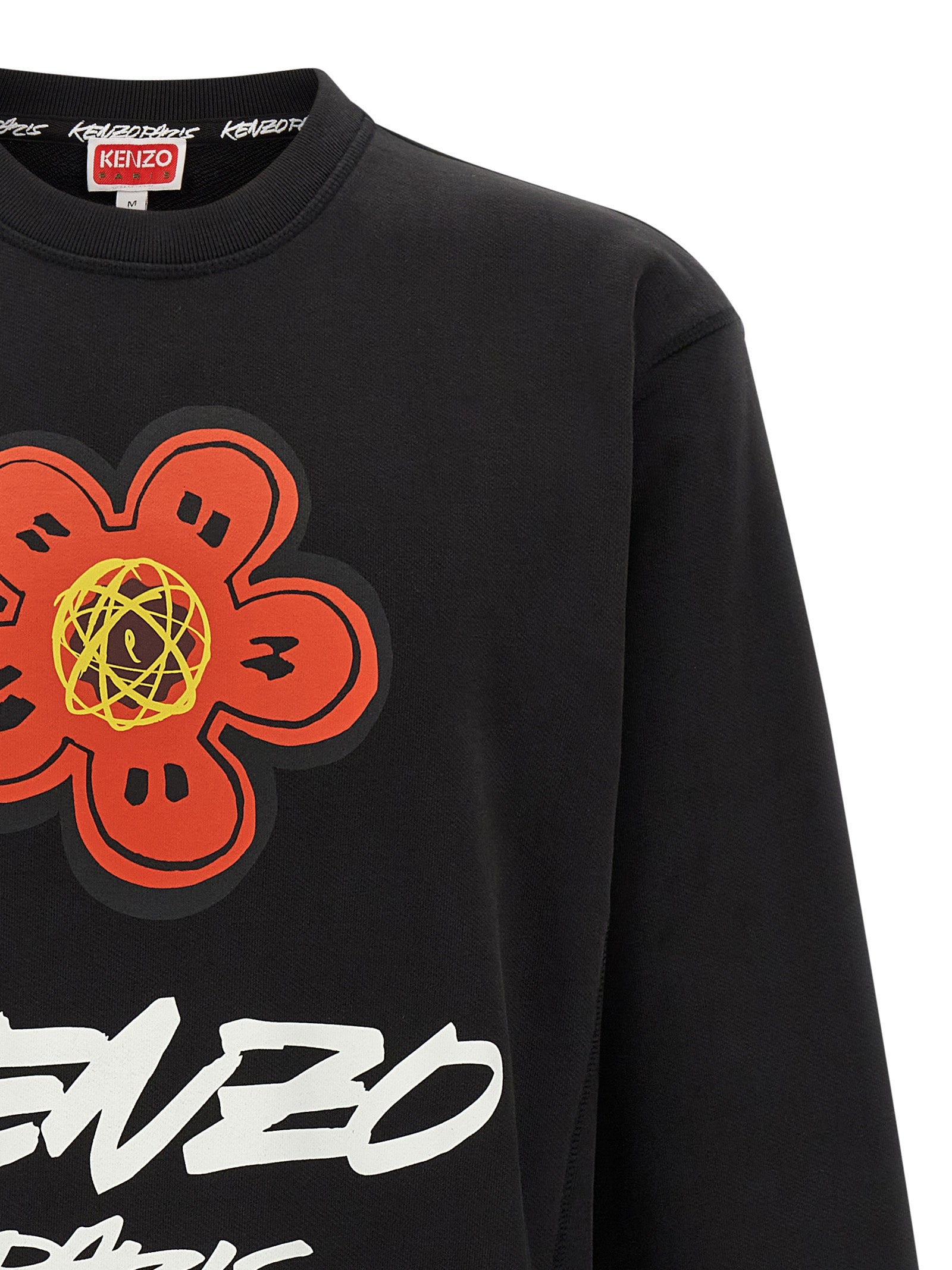 Logo Print Sweatshirt Black - 3