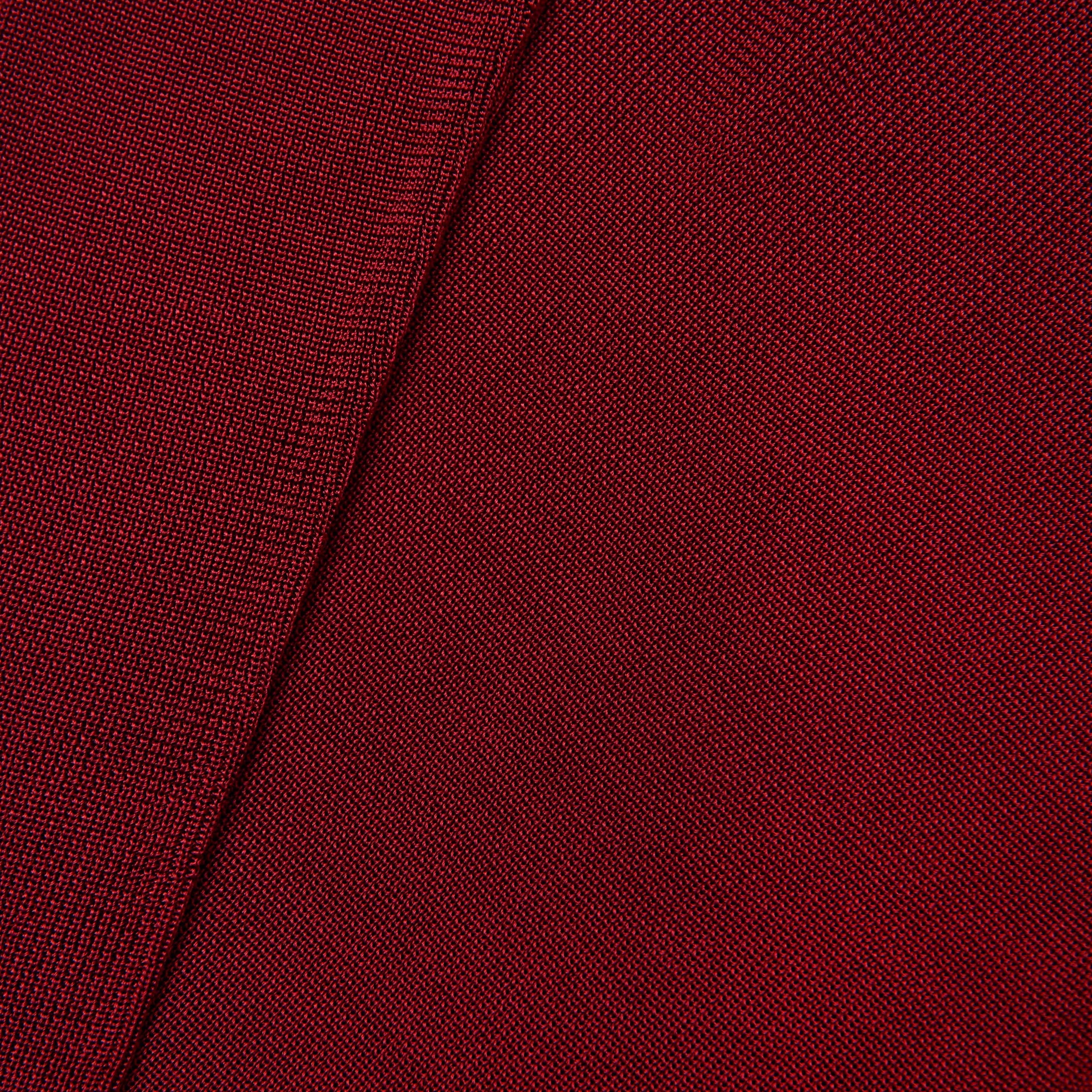 Burgundy Viscose Knit Top - 5