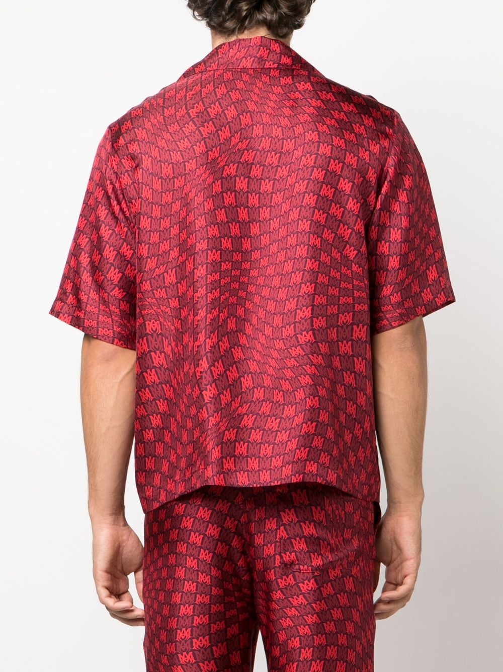 MA graphic-print silk shirt - 4