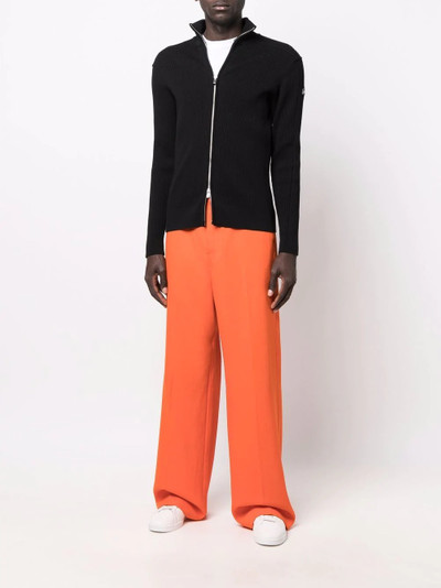 JACQUEMUS ribbed-knit zip-up cardigan outlook