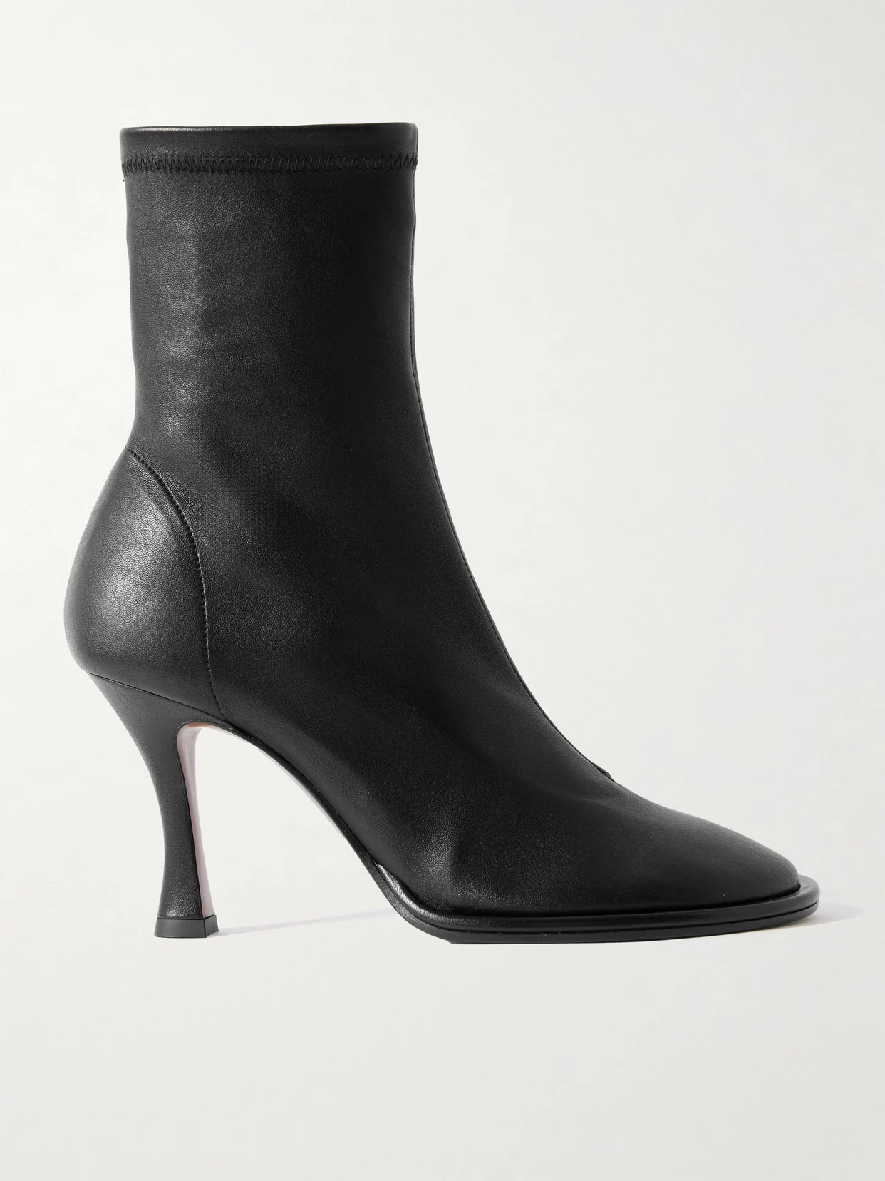 Lea Stretch-leather Ankle Boots - 1