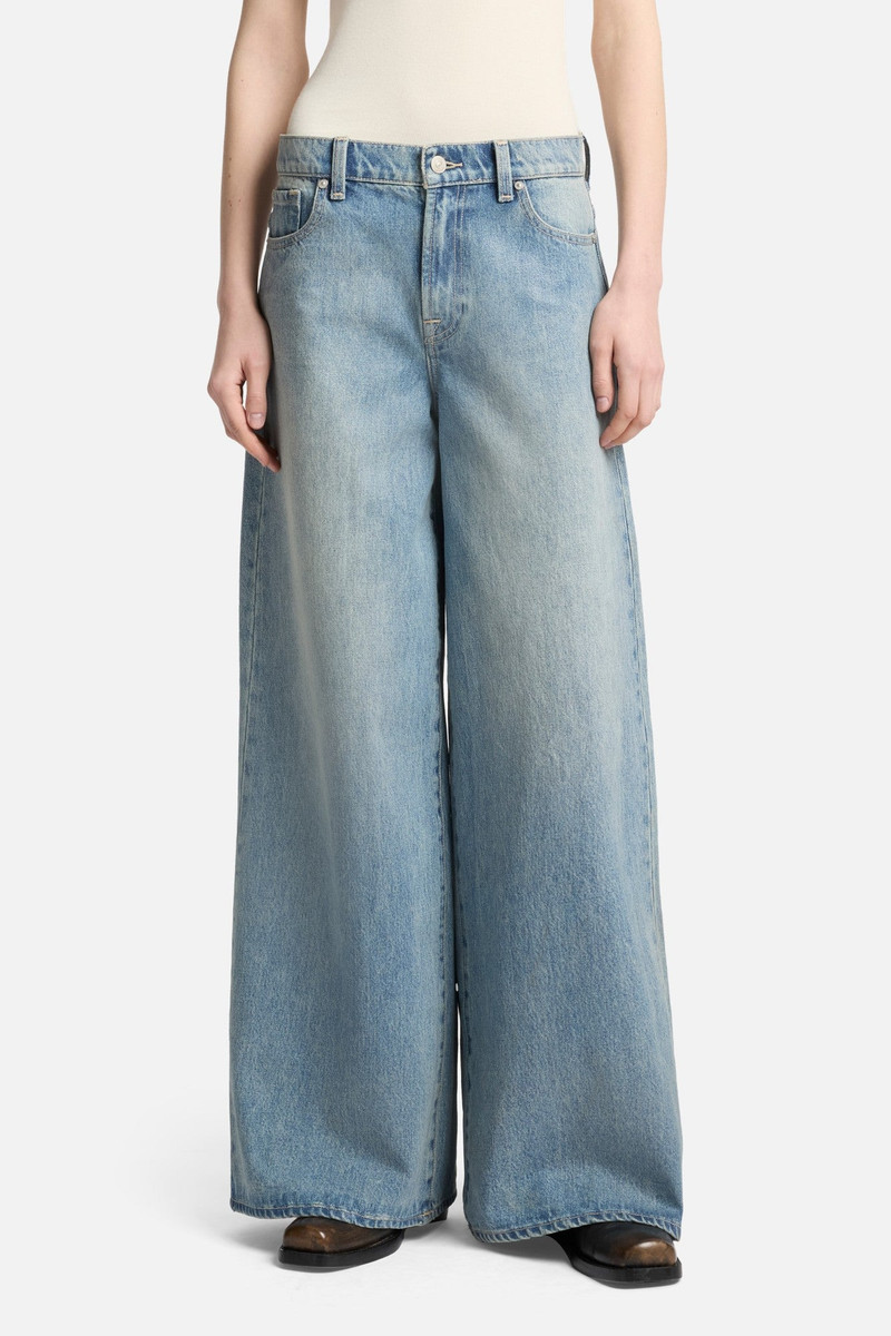 MARIE WIDE LEG in Coated Denim 3
