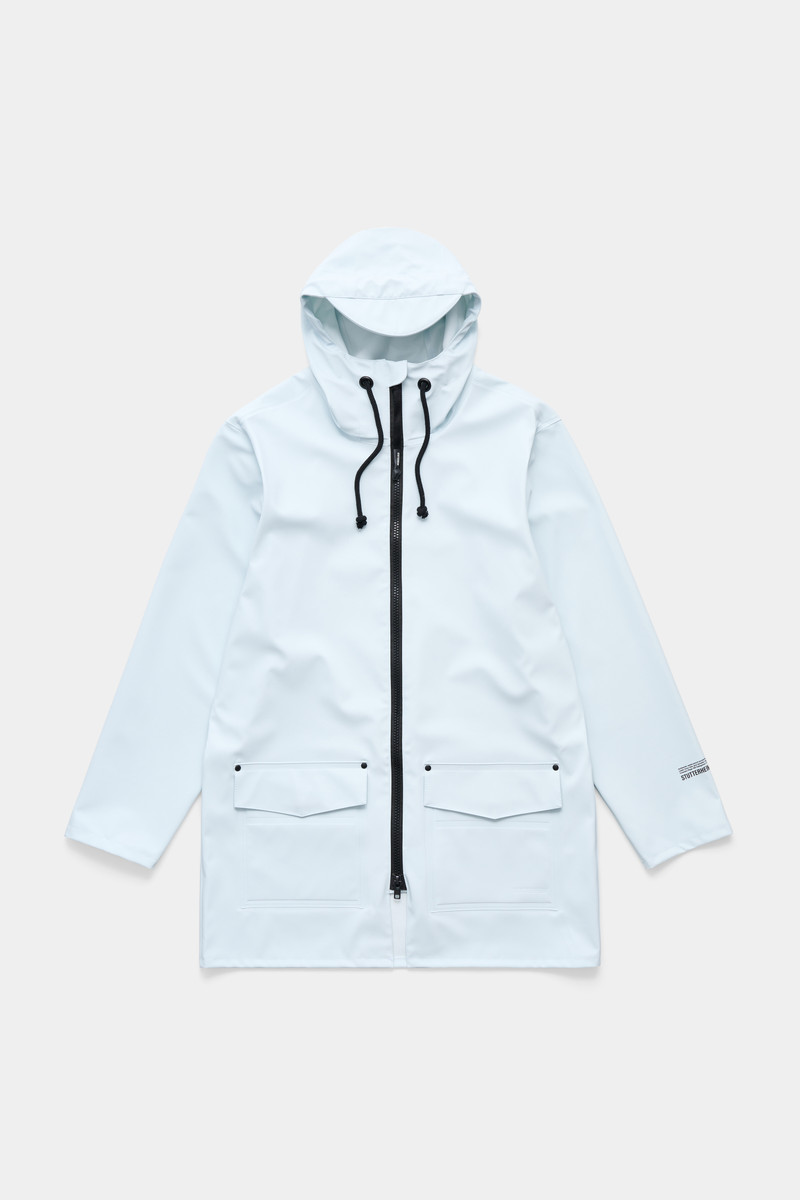 Stockholm Patch Raincoat Frost Grey 5